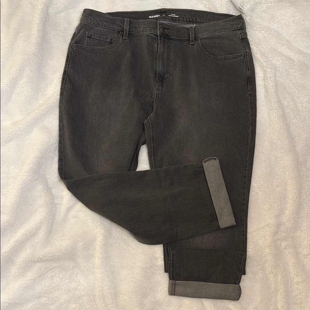Old Navy Women's Boyfriend Jeans - Dark Gray